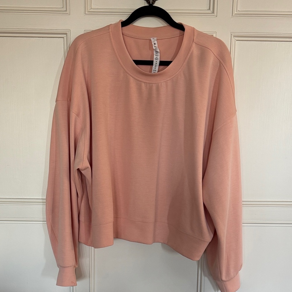 Lululemon Pink/Peach Oversized Sweatshirt size 16